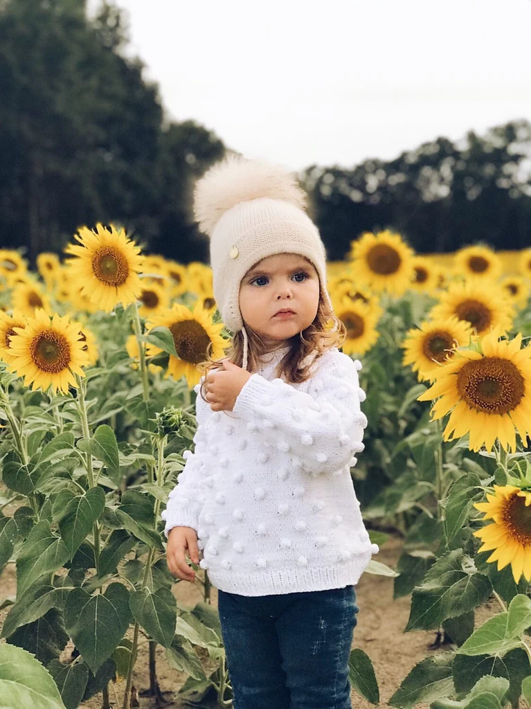 Petite Maison Kids Oatmeal Cashmere Aviator Hat - Rose & Albert