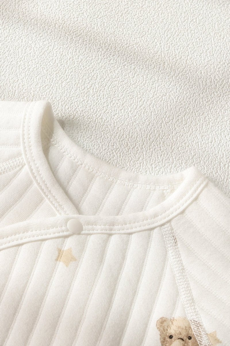The Charming Bear Boucle Wrap Baby Grow Romper - Cozy Crew Club