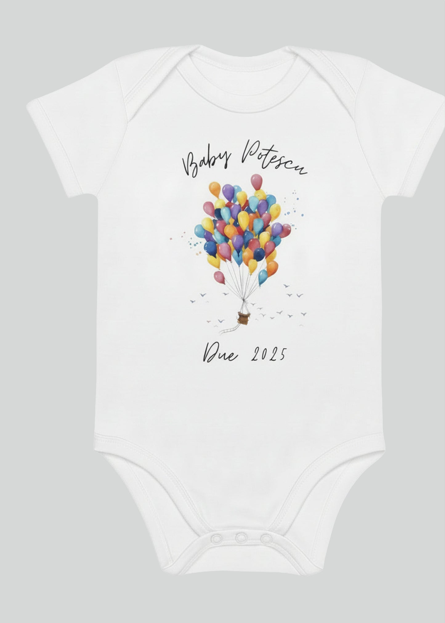 Baby Surname Due Personalised Name Bodysuit