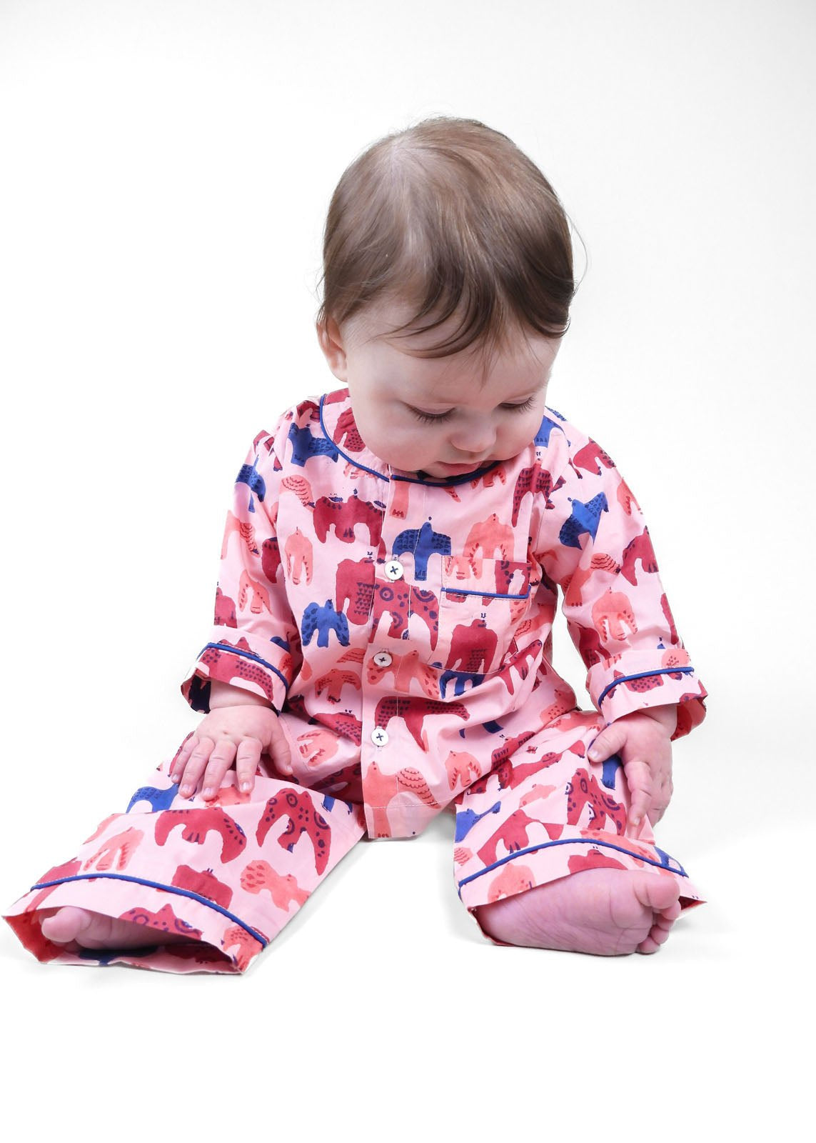 bird song - organic cotton baby pyjama set - Kutti Lulu