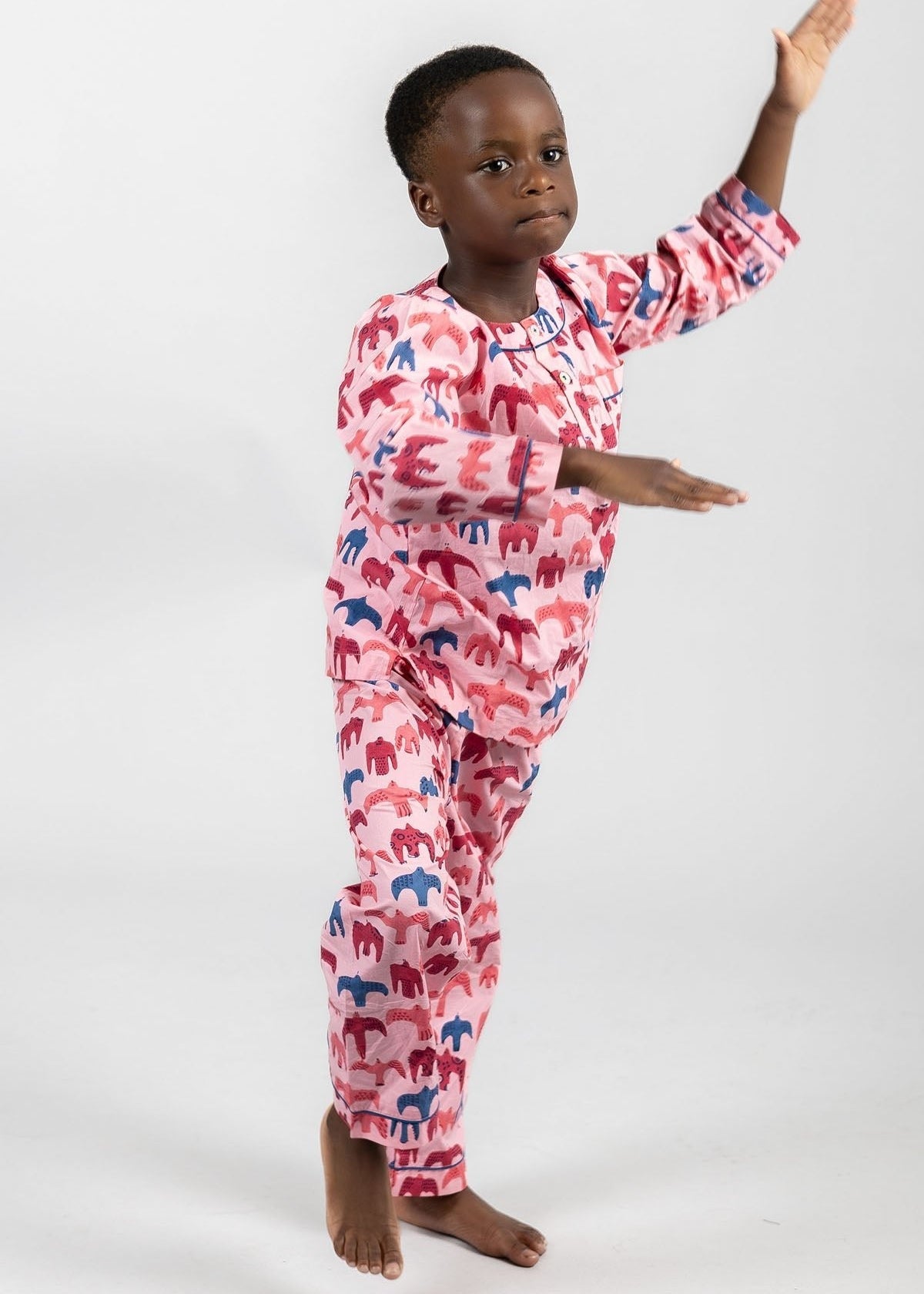 bird song - organic cotton kids pyjama set - Kutti Lulu