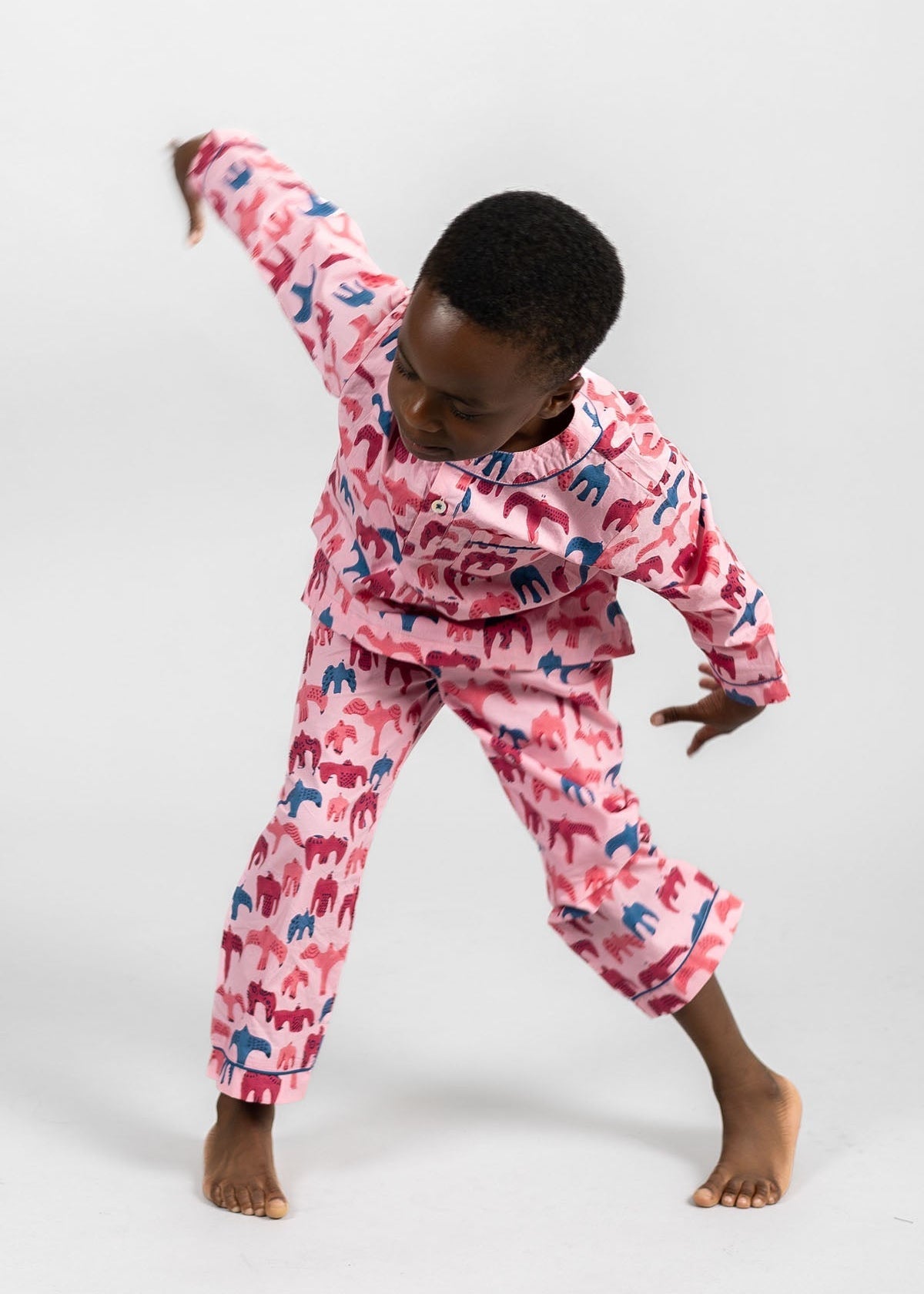 bird song - organic cotton kids pyjama set - Kutti Lulu