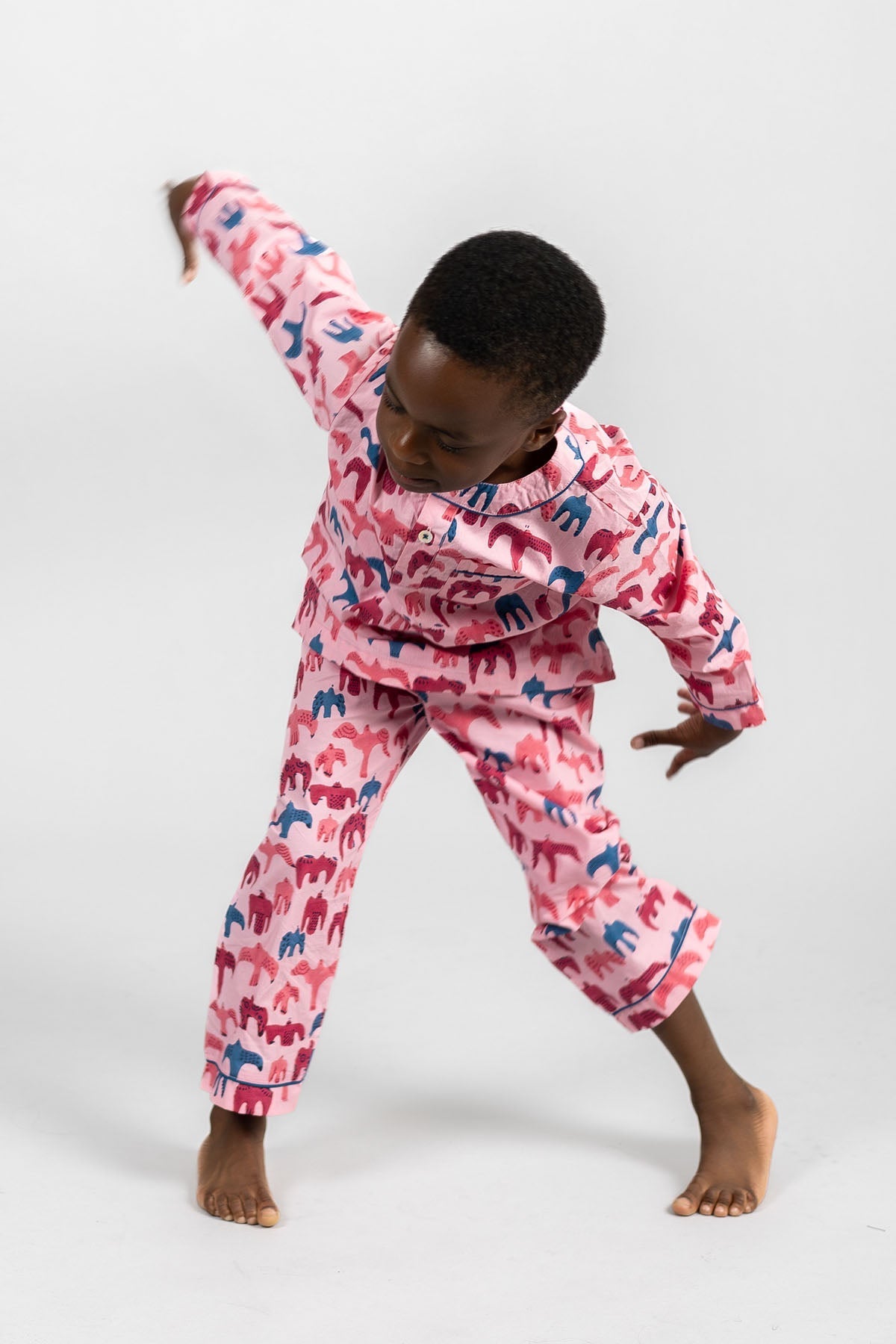 bird song - organic cotton kids pyjama set - Kutti Lulu