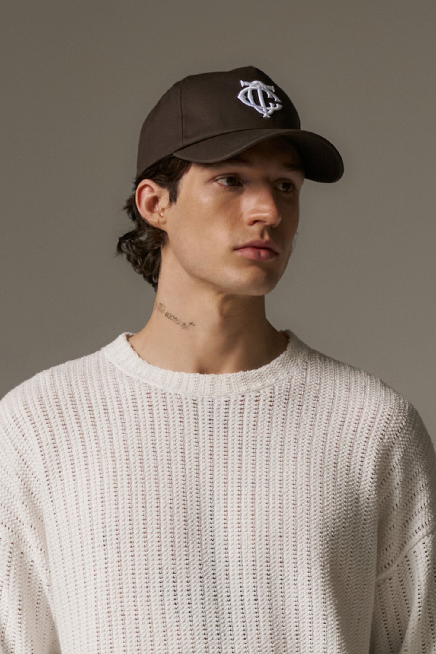 MONOGRAM CAP - BROWN