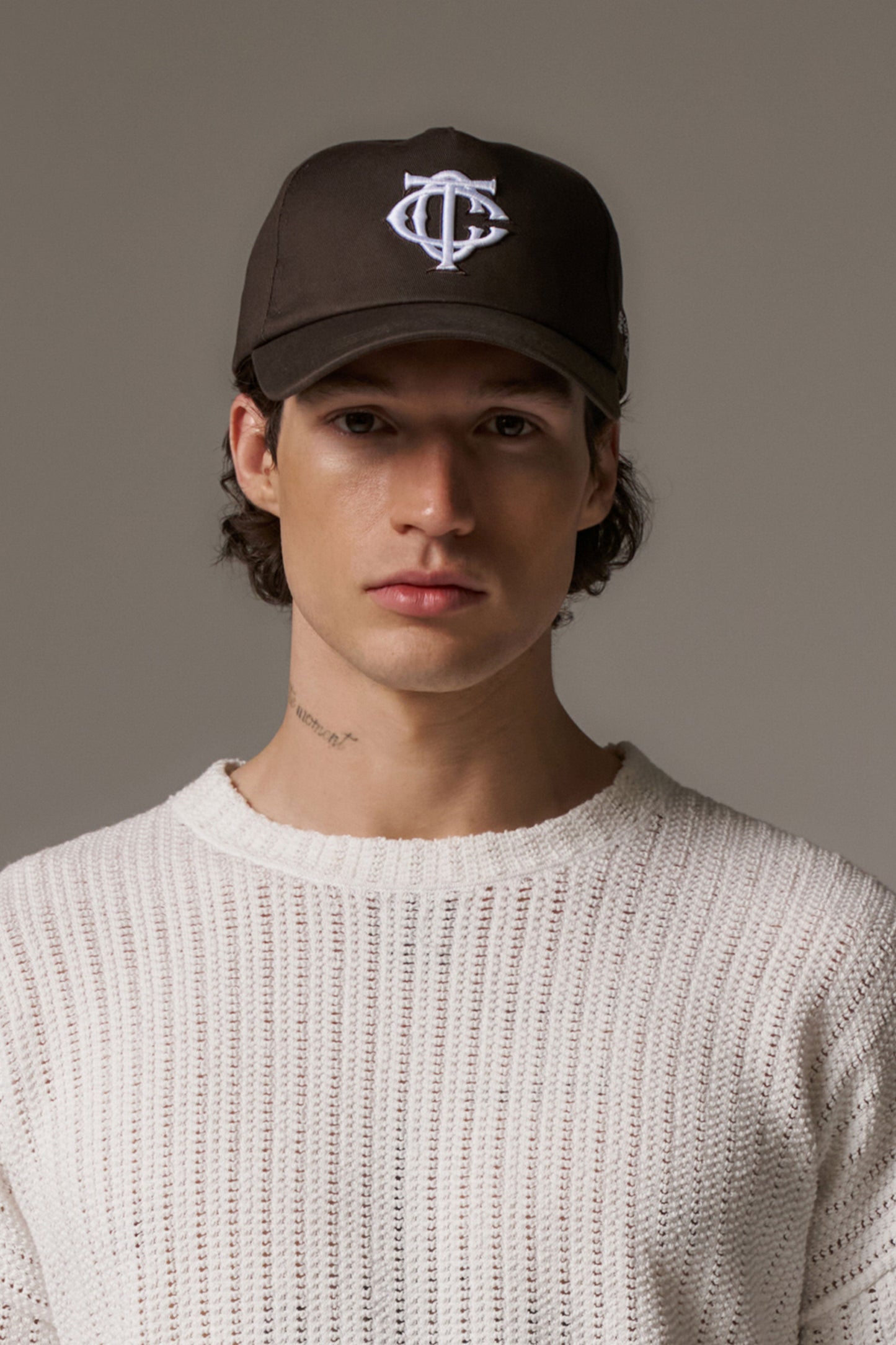MONOGRAM CAP - BROWN