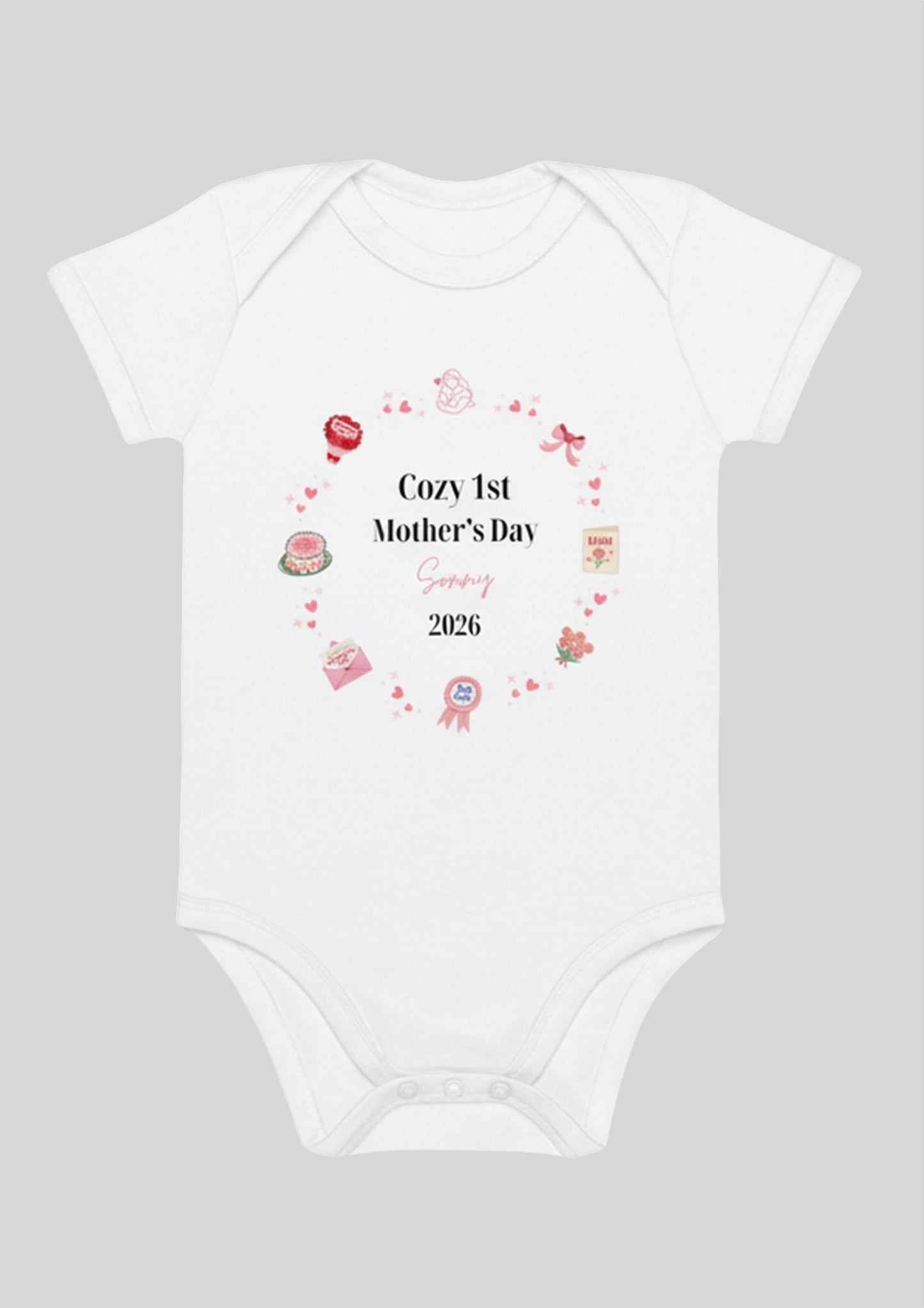 Cozy 1st Mother's Day Personalised Bodysuit