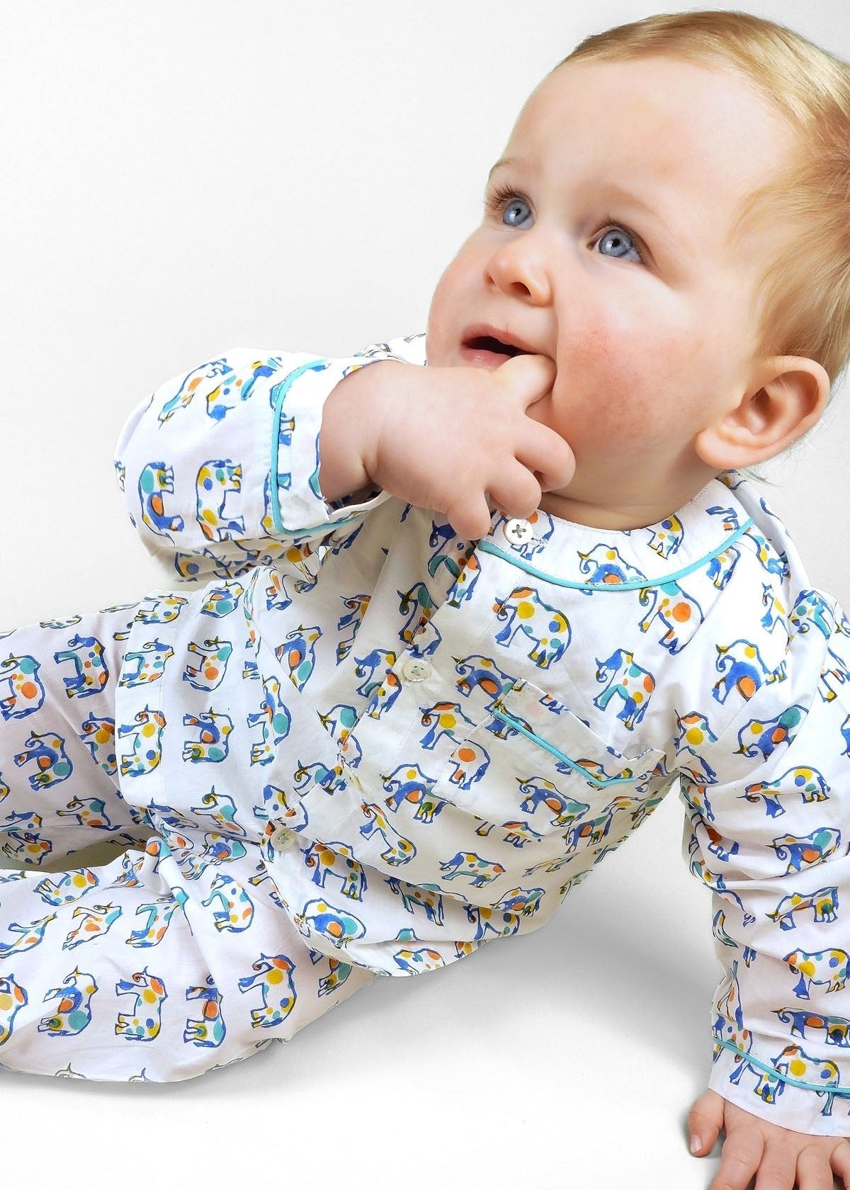 ella's polka - dot parade organic cotton baby pyjama set - Kutti Lulu