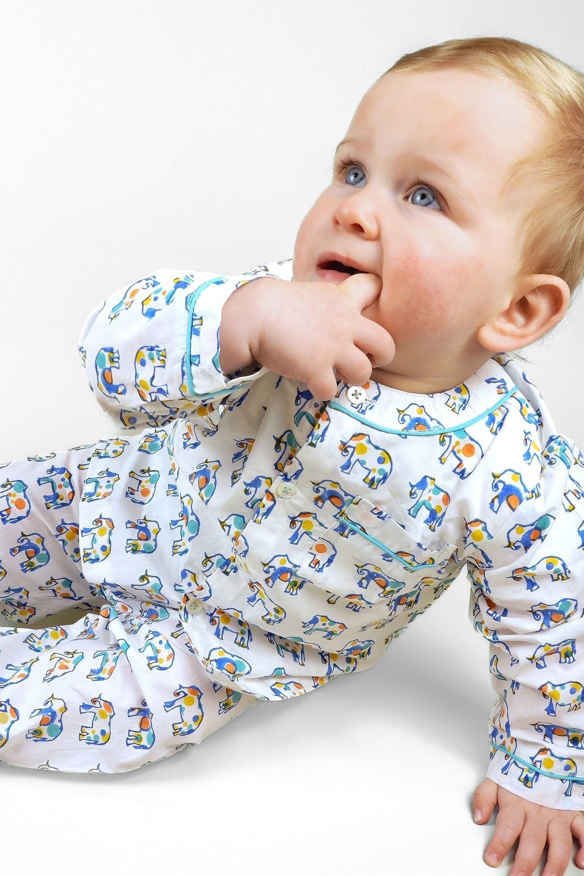 ella's polka - dot parade organic cotton baby pyjama set - Kutti Lulu