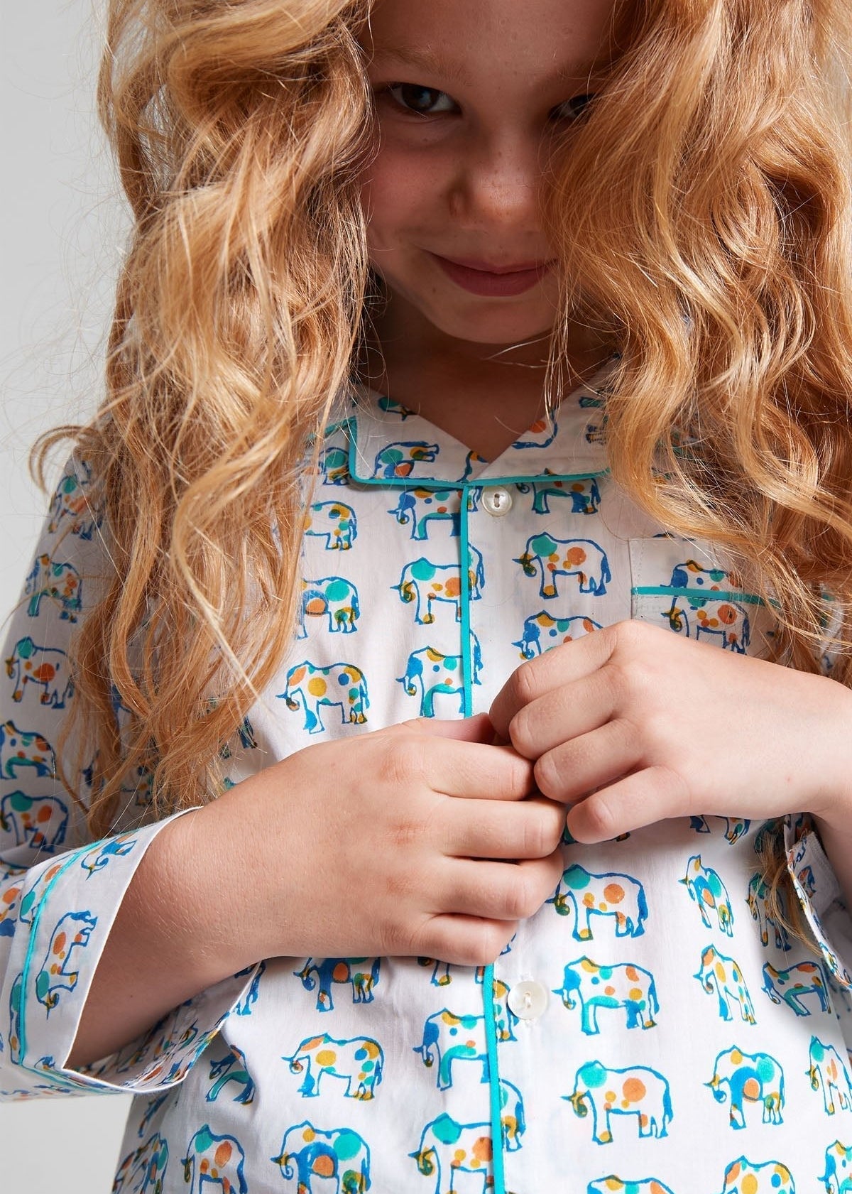 ella's polka dot parade - organic cotton kids pyjama set - Kutti Lulu