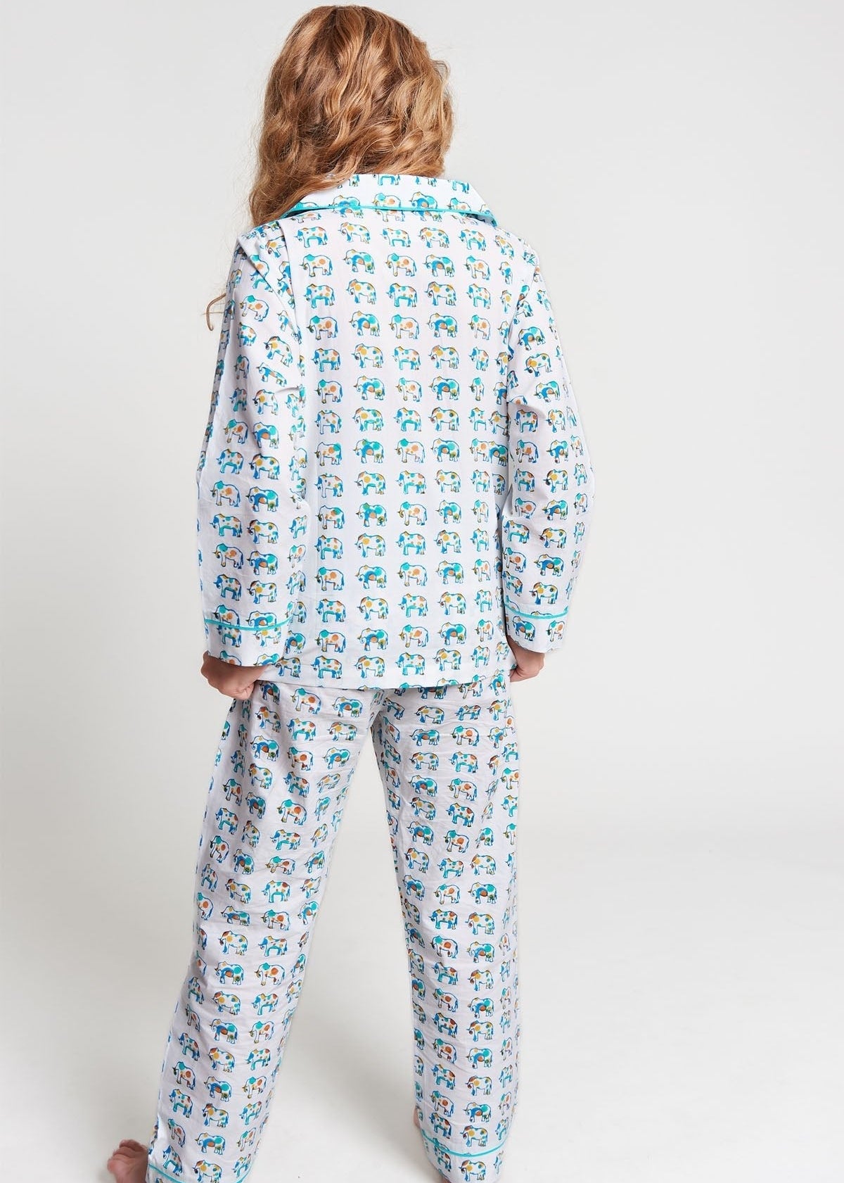 ella's polka dot parade - organic cotton kids pyjama set - Kutti Lulu