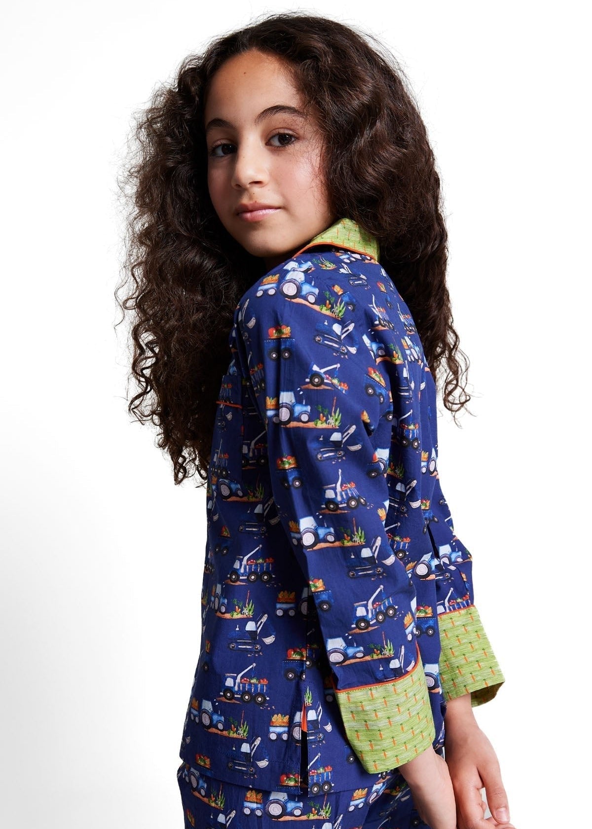 farmyard rumble - organic cotton kids pyjama set - Kutti Lulu