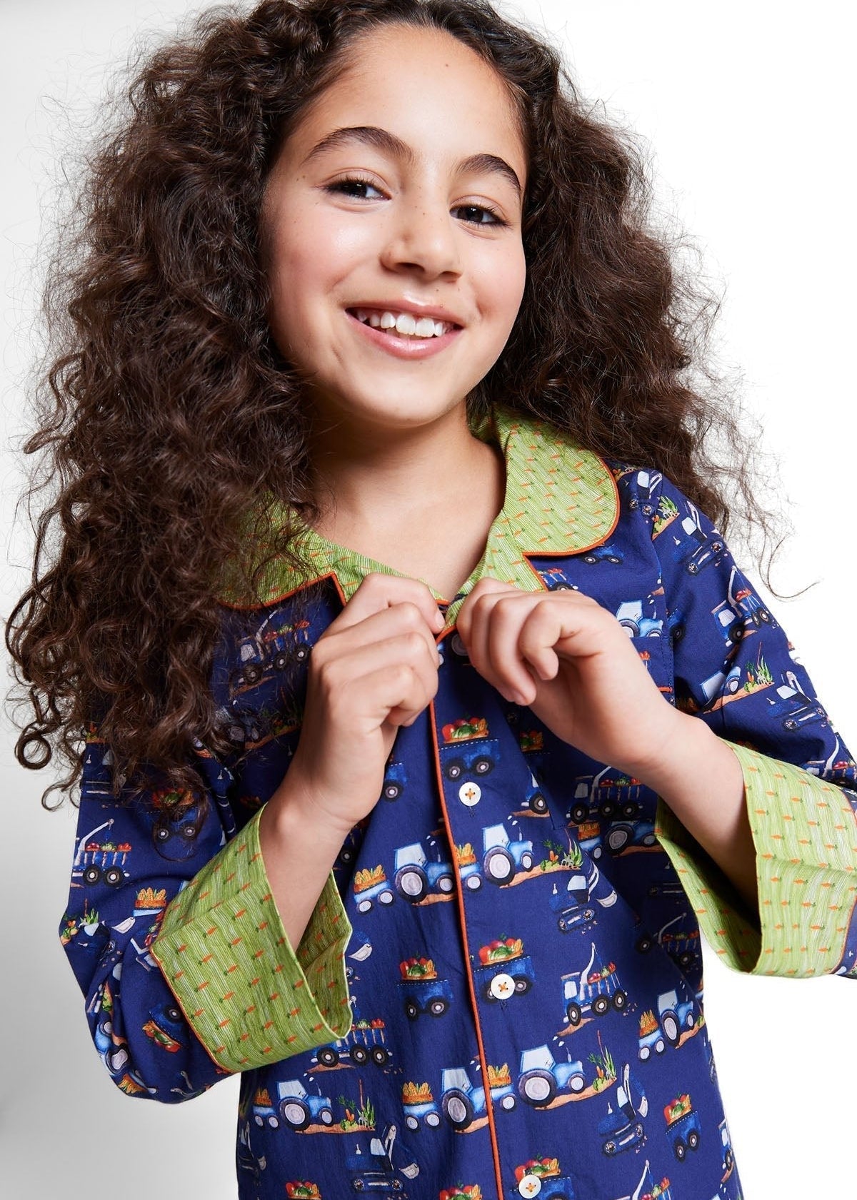 farmyard rumble - organic cotton kids pyjama set - Kutti Lulu