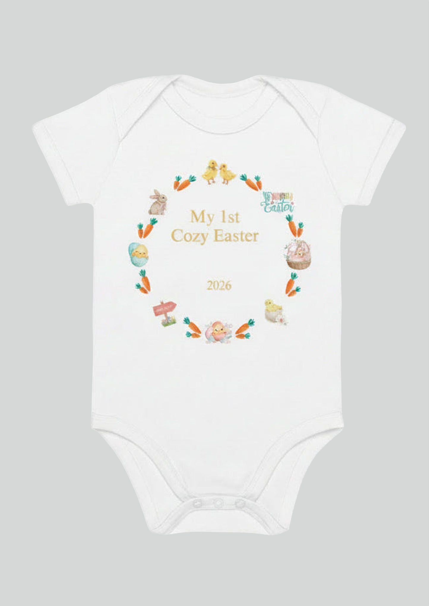 My 1st Cozy Easter 2026 Personalised Name Bodysuit