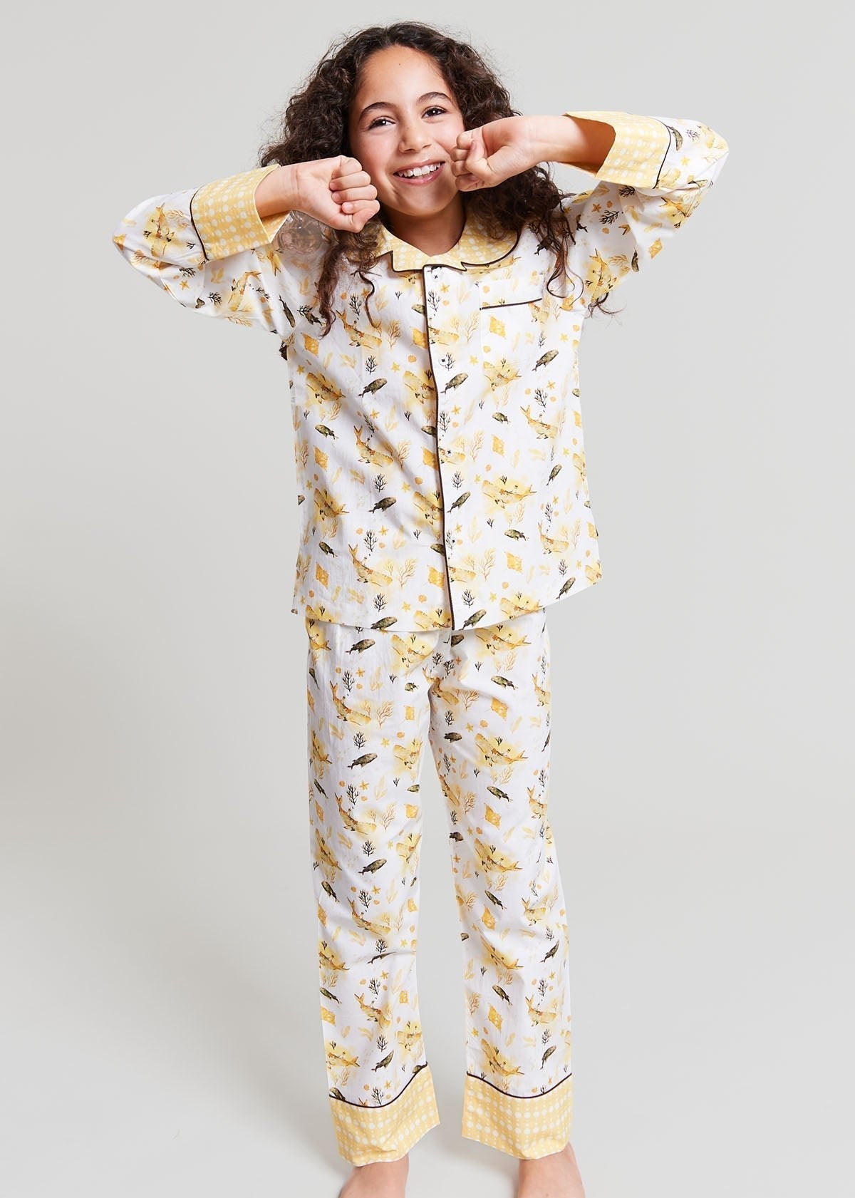 galapagos dreaming - organic cotton kids pyjama set - Kutti Lulu