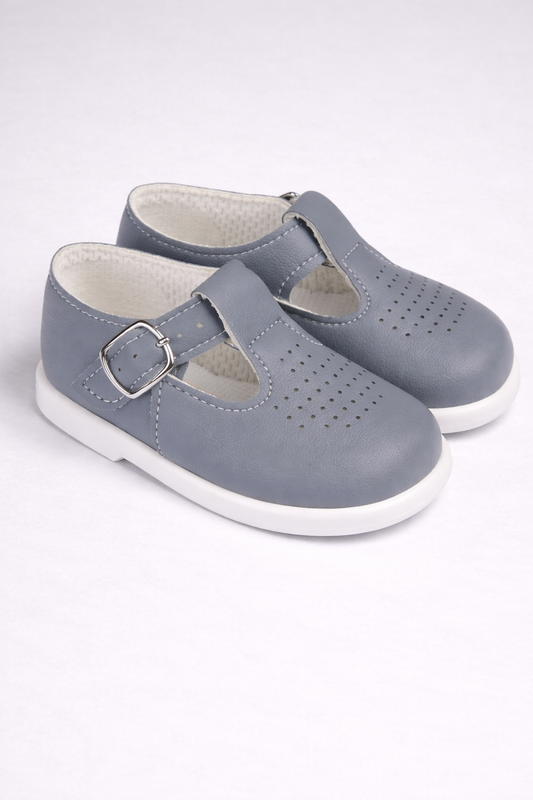 Baypods Grey First Walker Shoes