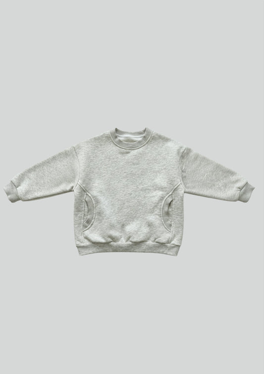 F&r Marl Sweatshirt in Grey