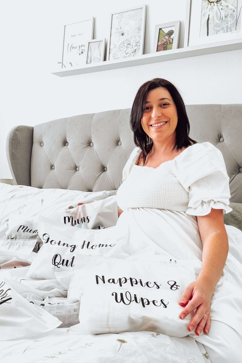 Maternity Bag Organizers x14 | Zip Lock Reusable Bags Set | Baby Shower Essentials - Cozy Crew Club