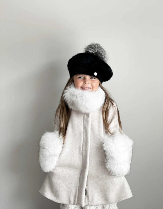 Petite Maison Kids Black 'Milana' Beret - Rose & Albert
