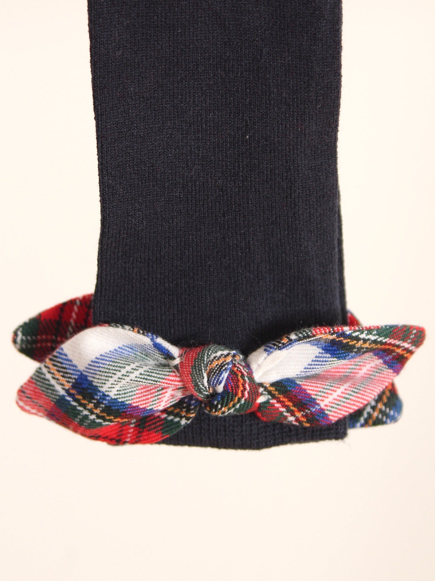 Meia Pata tartan bow knee socks - Rose & Albert