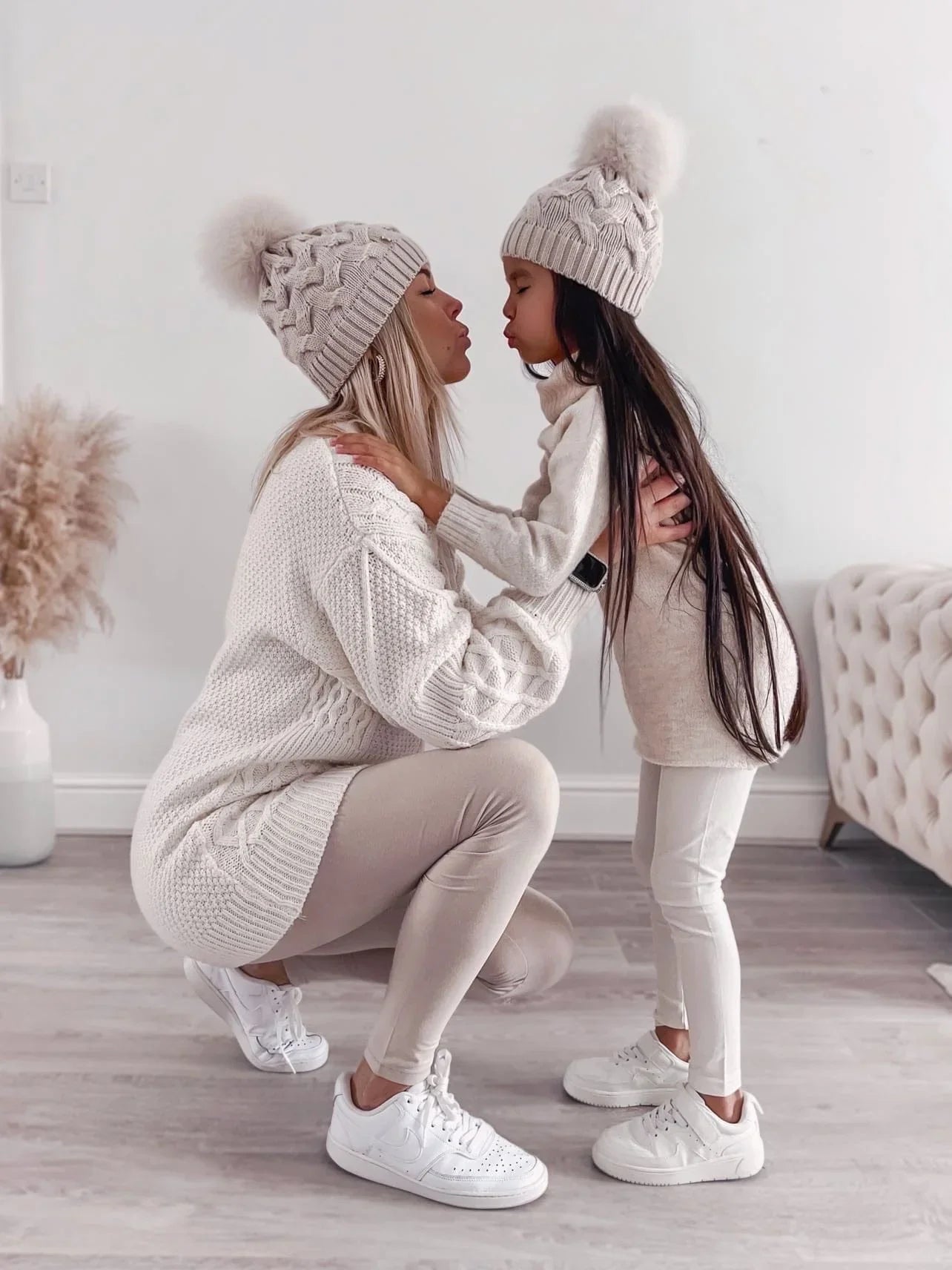 Petite Maison Kids Sandstone Merino Wool Beanie Hat - Rose & Albert