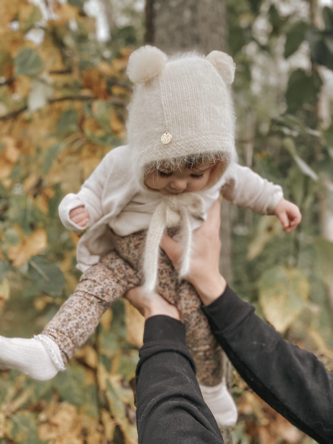 Petite Maison Kids Oatmeal 'Teddy' Cashmere Hat - Rose & Albert