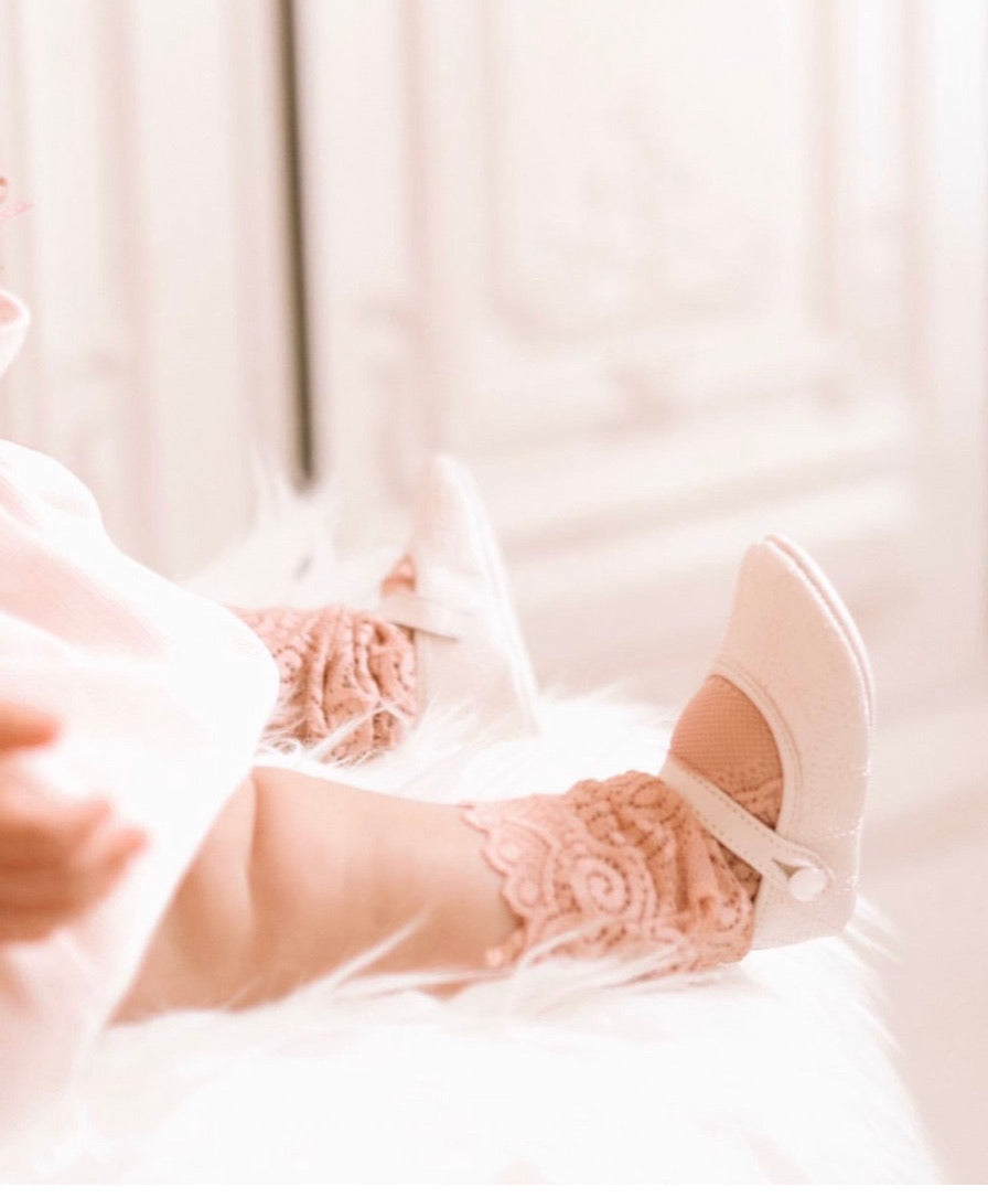 Petite Maison Kids Pink 'Alice' Lace Socks - Rose & Albert