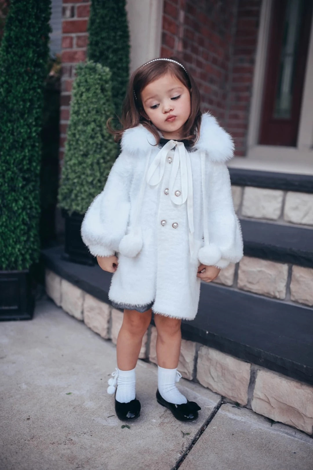 Petite Maison Kids 'Milana' Sweater Coat - Rose & Albert