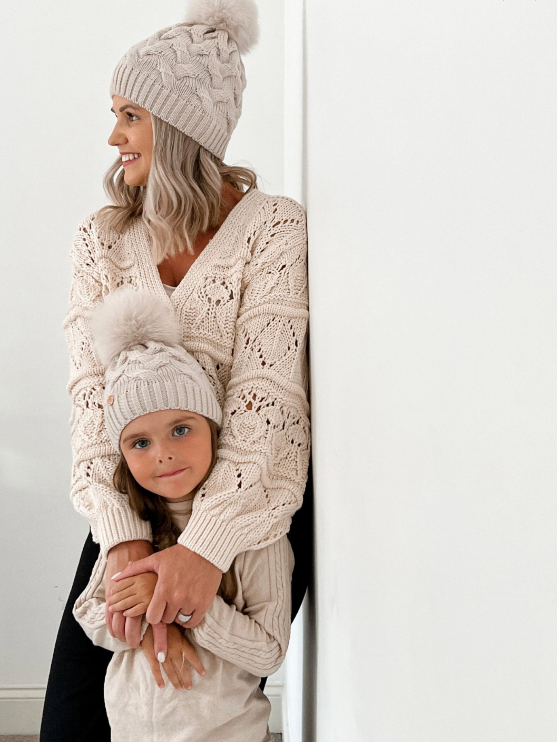 Petite Maison Kids Sandstone Merino Wool Beanie Hat - Rose & Albert