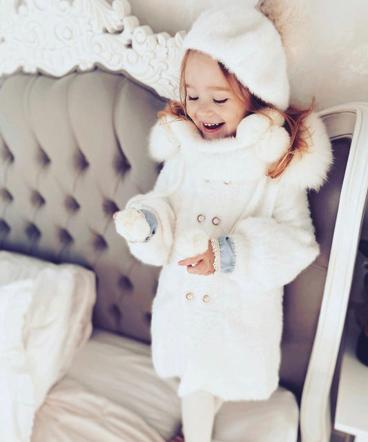 Petite Maison Kids 'Milana' Sweater Coat - Rose & Albert
