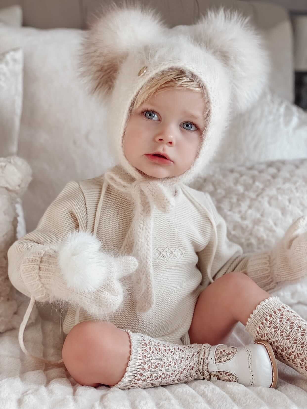 Petite Maison Kids Cream Cashmere Mittens - Rose & Albert