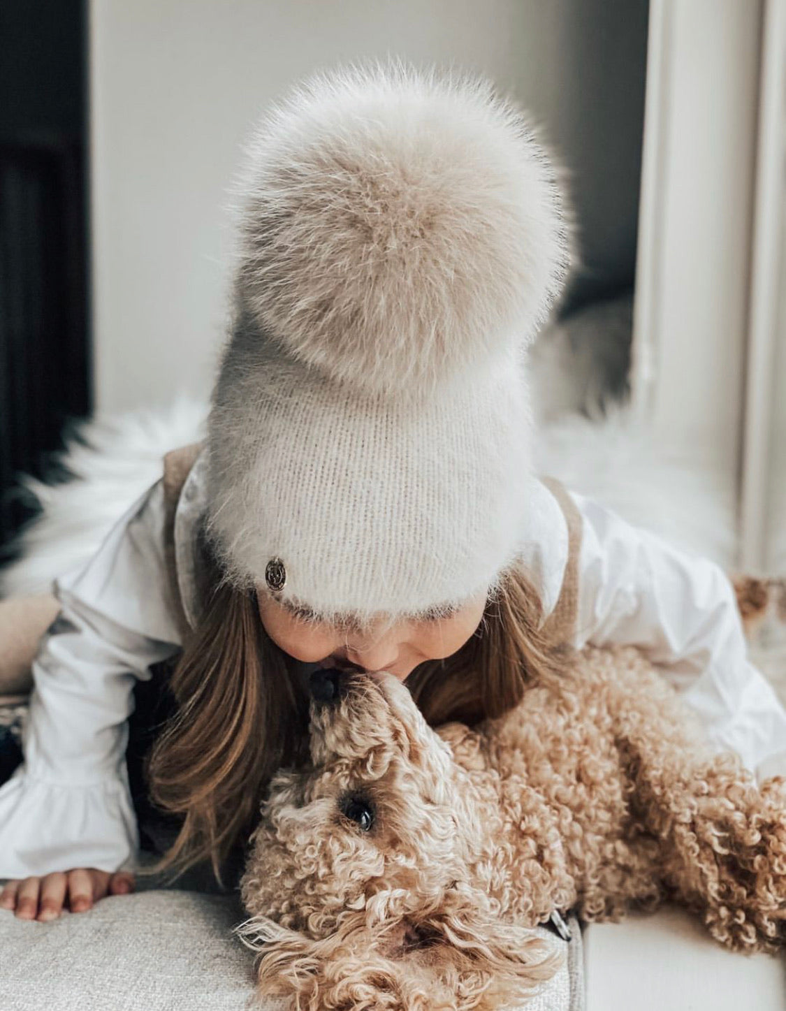 Petit Maison Kids Vanya Cashmere Beanie Hat - Rose & Albert