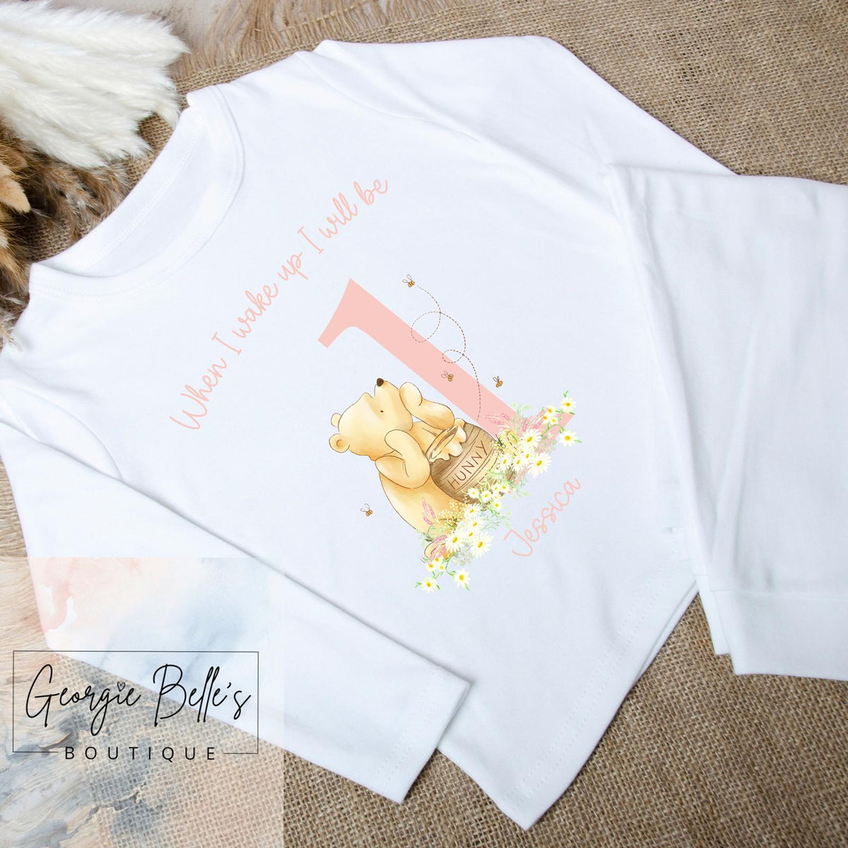 Personalised Birthday Pyjamas - Winnie The Pooh Design