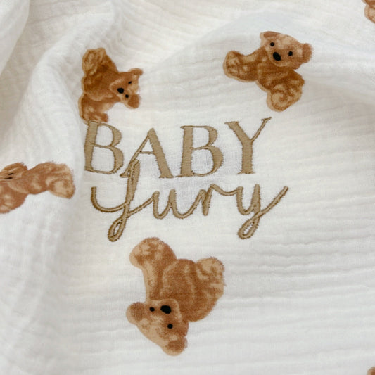 The Bear Muslin Blanket Swaddle