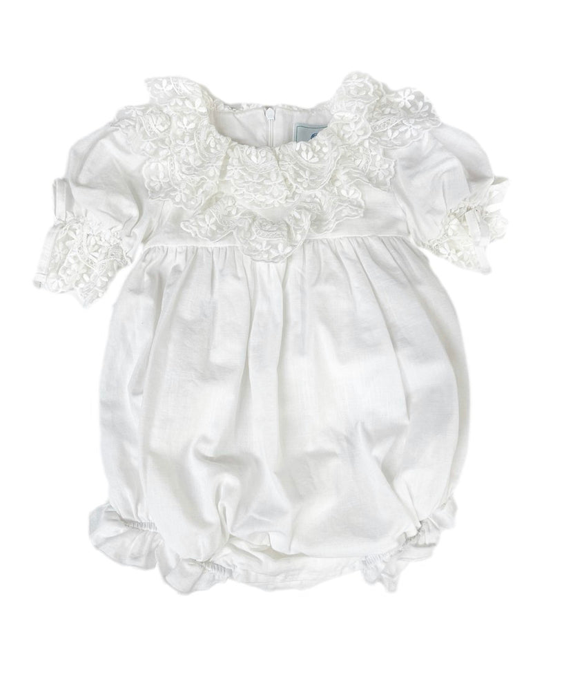 Petite Maison Kids Katherine embroidered linen romper - Rose & Albert