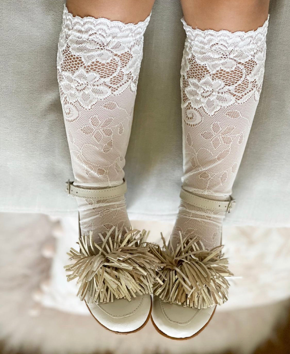Petite Maison Kids Floral Lace Socks - Rose & Albert
