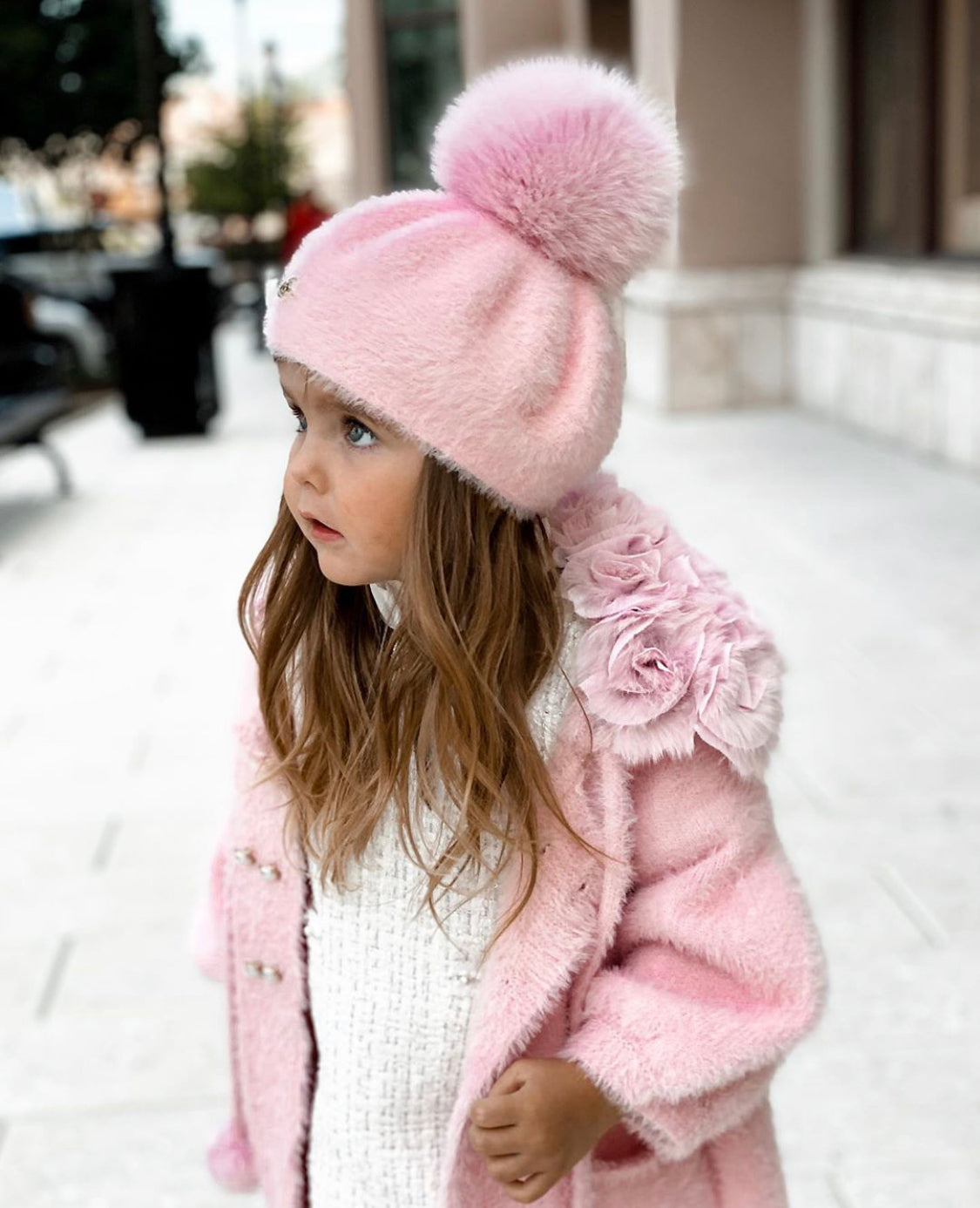 Petite Maison Kids Rose 'Milana' Beret - Rose & Albert