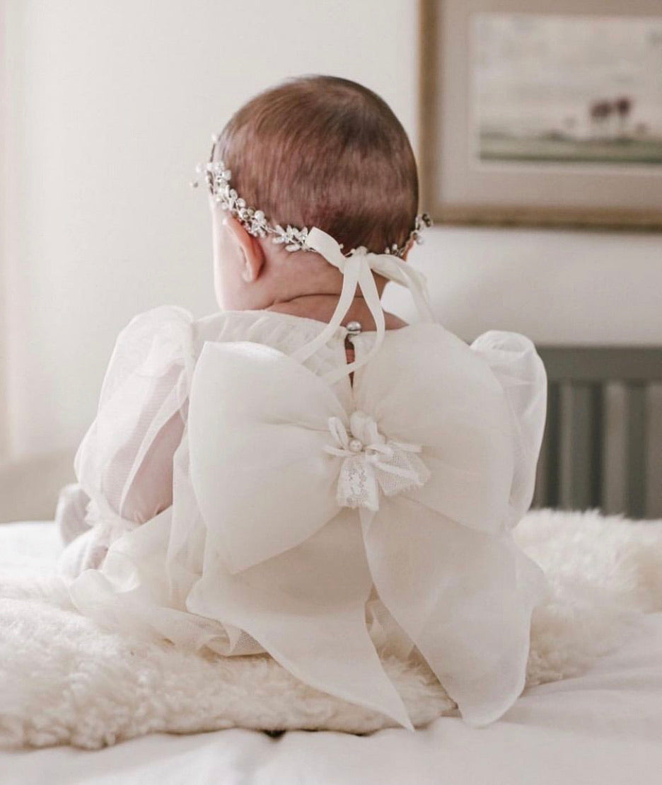 Petite Maison Kids Ivory 'Bella' Romper - Rose & Albert