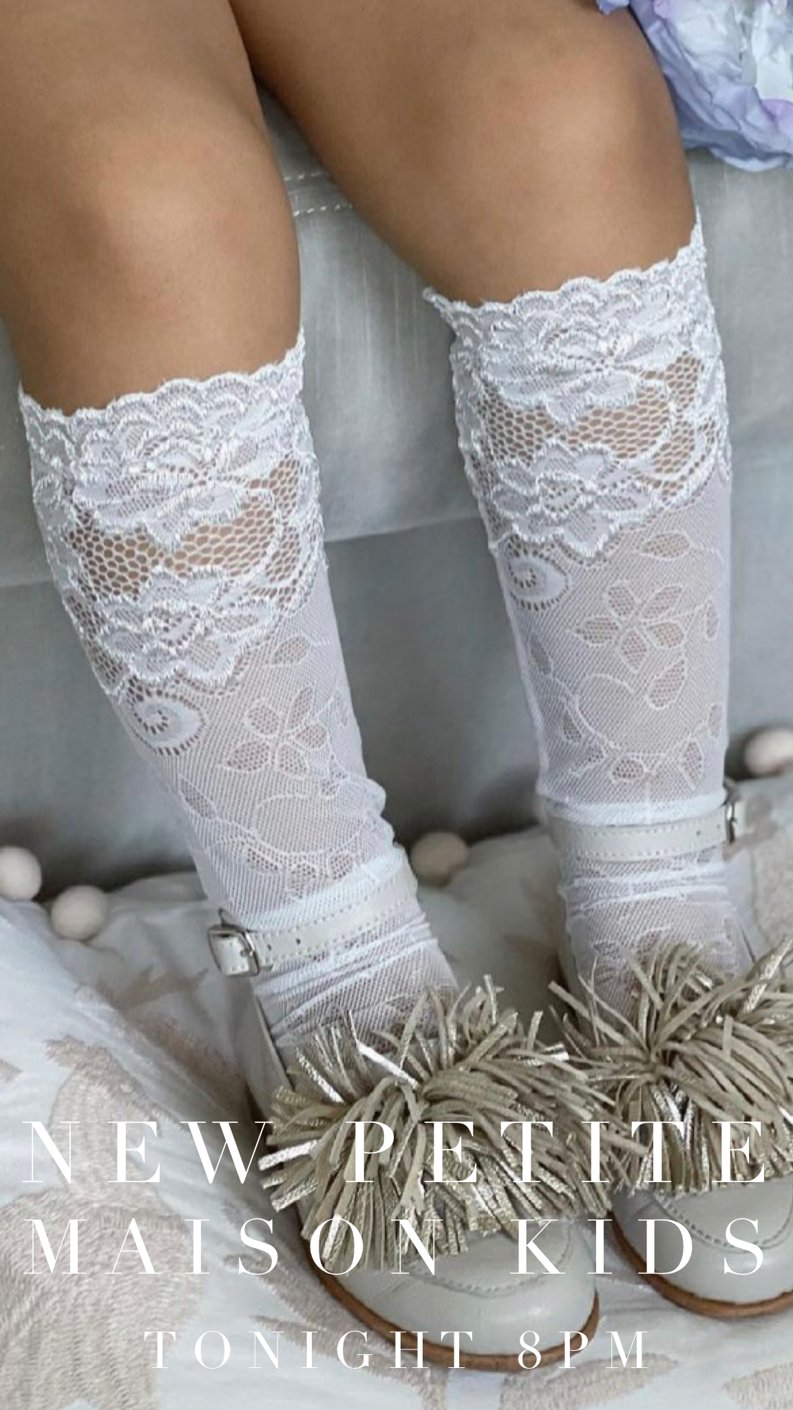 Petite Maison Kids Floral Lace Socks - Rose & Albert