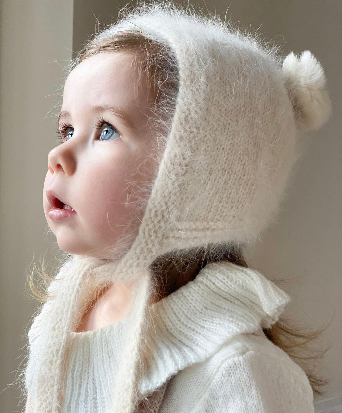 Petite Maison Kids Oatmeal 'Teddy' Cashmere Hat - Rose & Albert