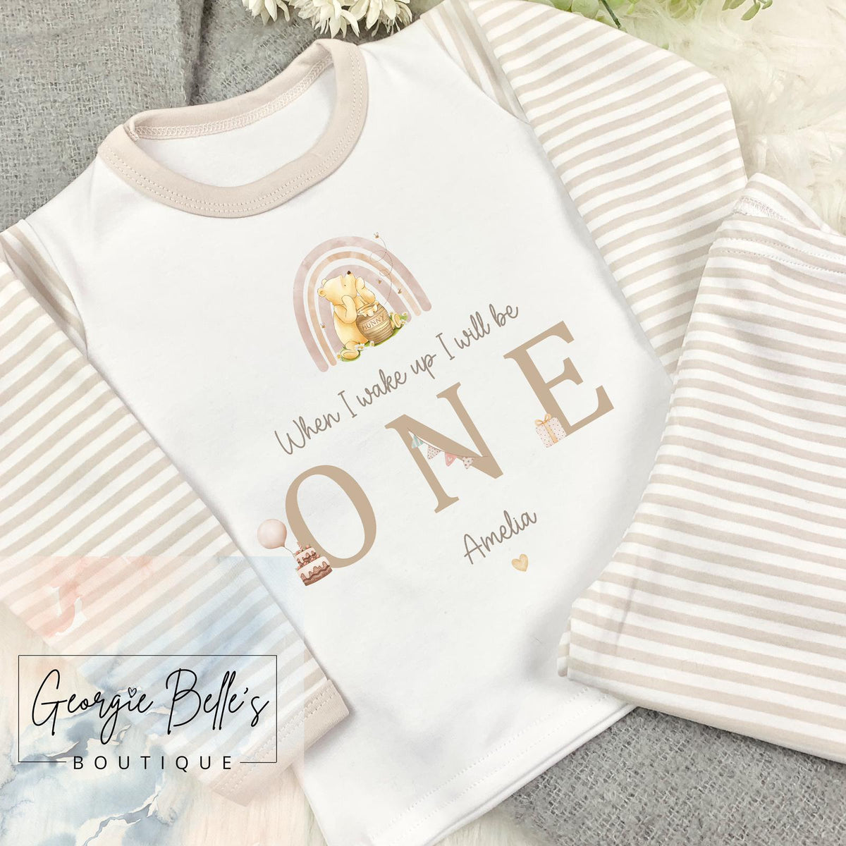 Personalised Birthday Pyjamas -  Winnie The Pooh Design