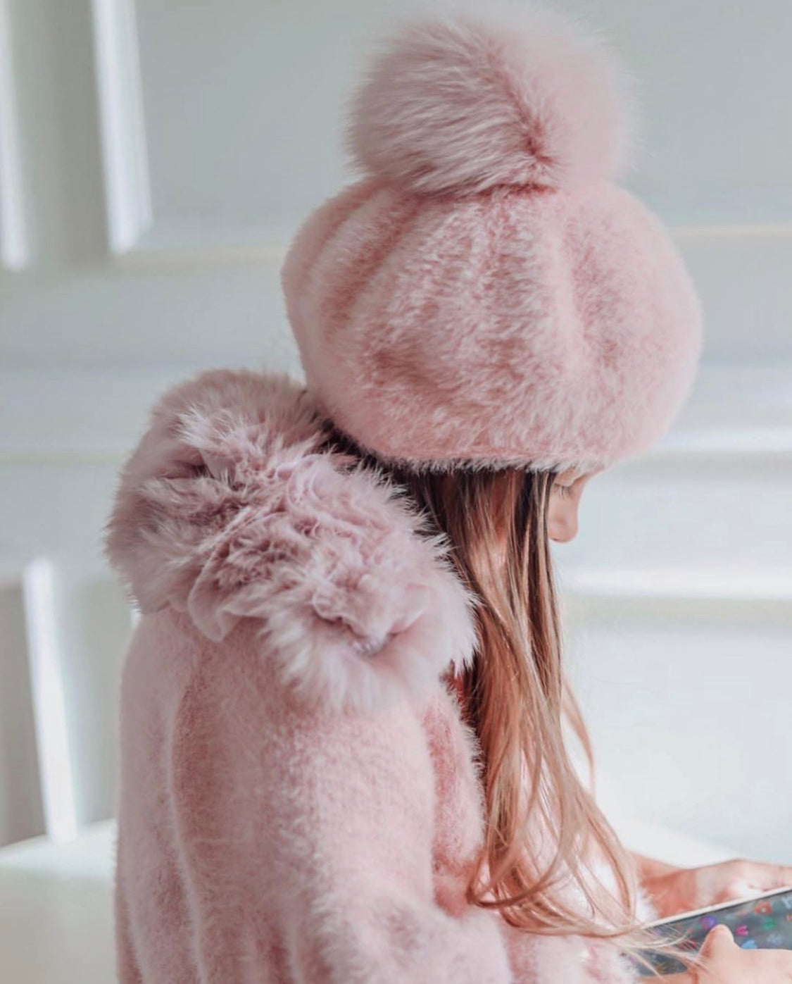 Petite Maison Kids 'Milana' Sweater Coat - Rose & Albert