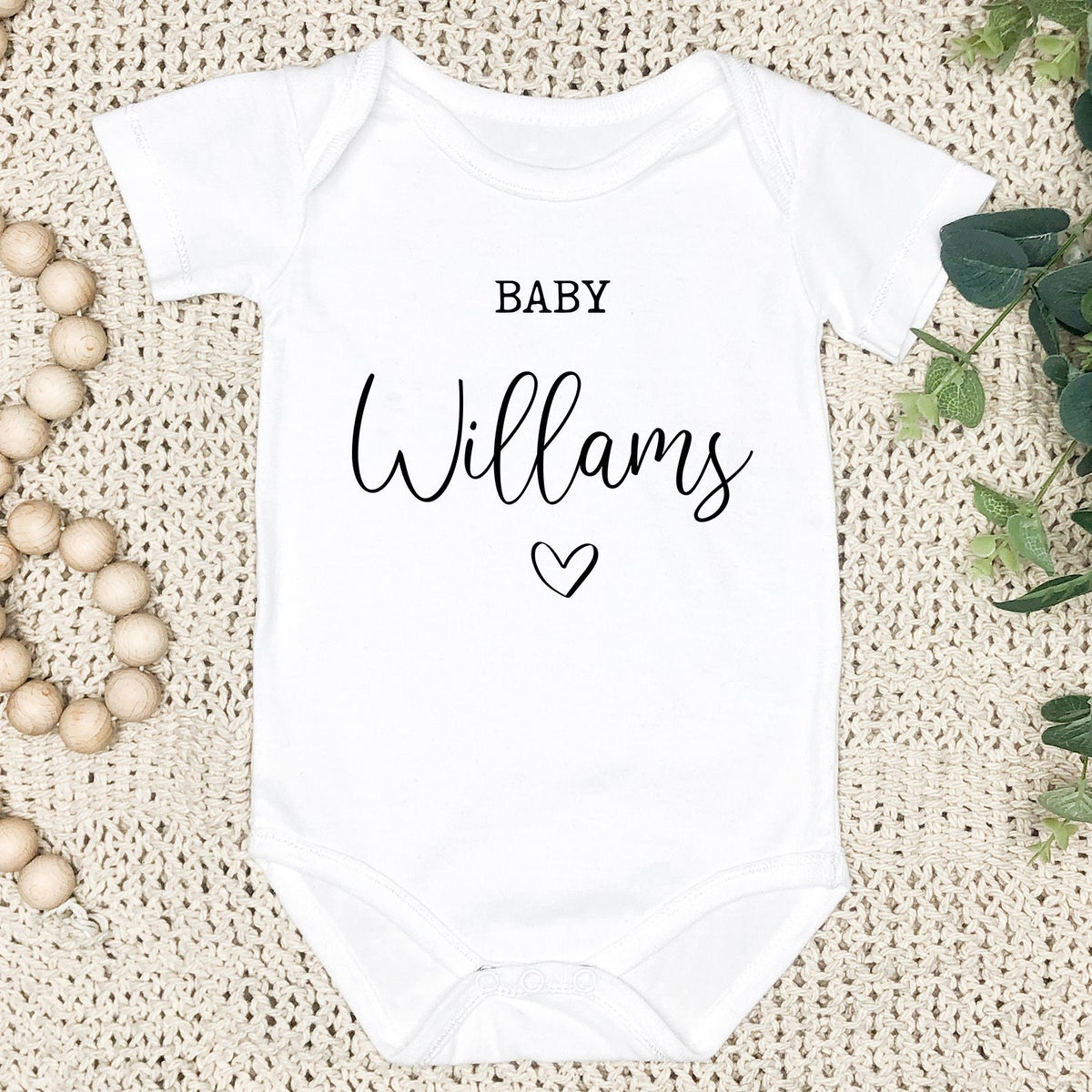 Personalised Baby Announcement Vest