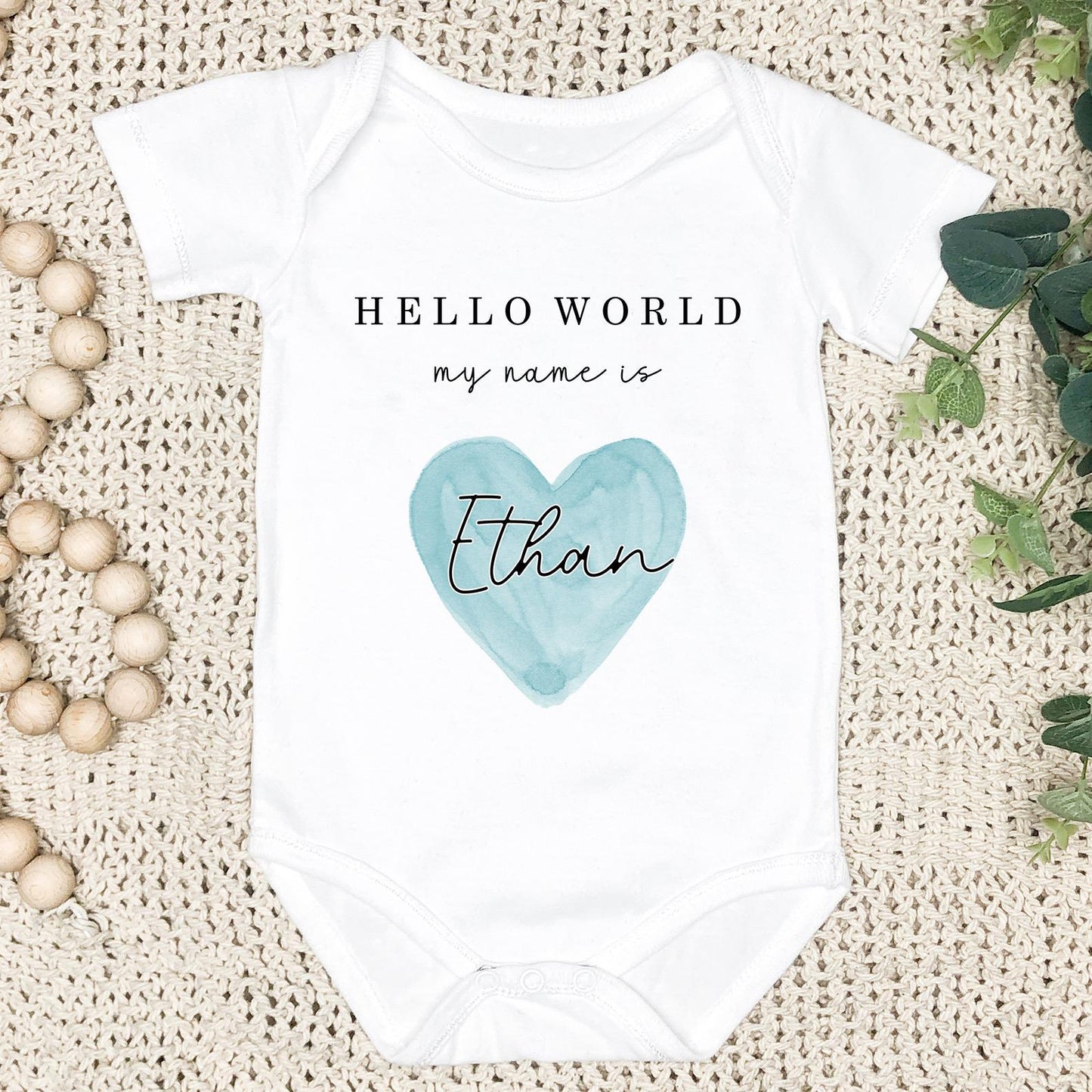 Personalised Baby Announcement Vest