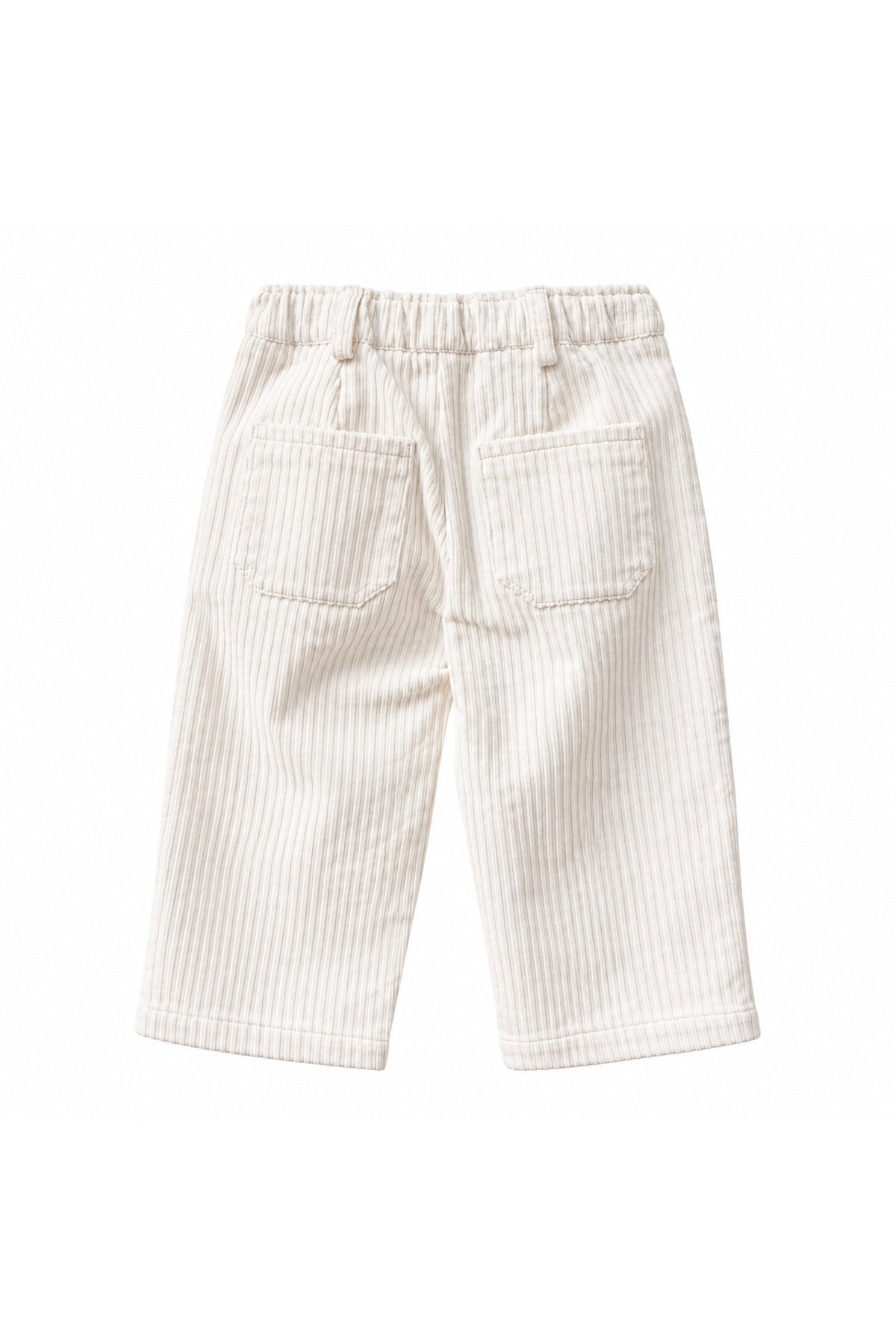Corduroy wide trousers