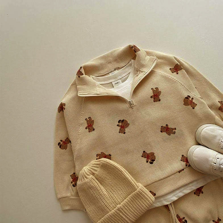 The Bear Print Zipped Tracksuit Cozy Crew Club Tracksuits mora-uk.myshopify.com the-bear-print-zipped-tracksuit   10off, allproducts, baby, baby collection, bear, bear collection, bear print, boy, china, clothing, girl, hoodie, hoody, new in, nightwear, onesie, playsuit, zero