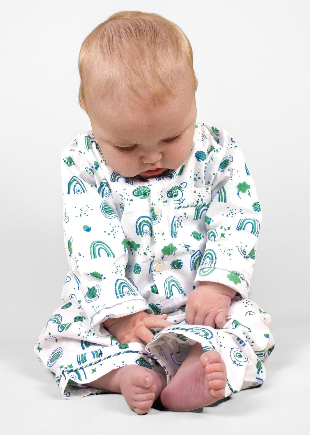 interstellar vibes - organic cotton baby pyjama set - Kutti Lulu