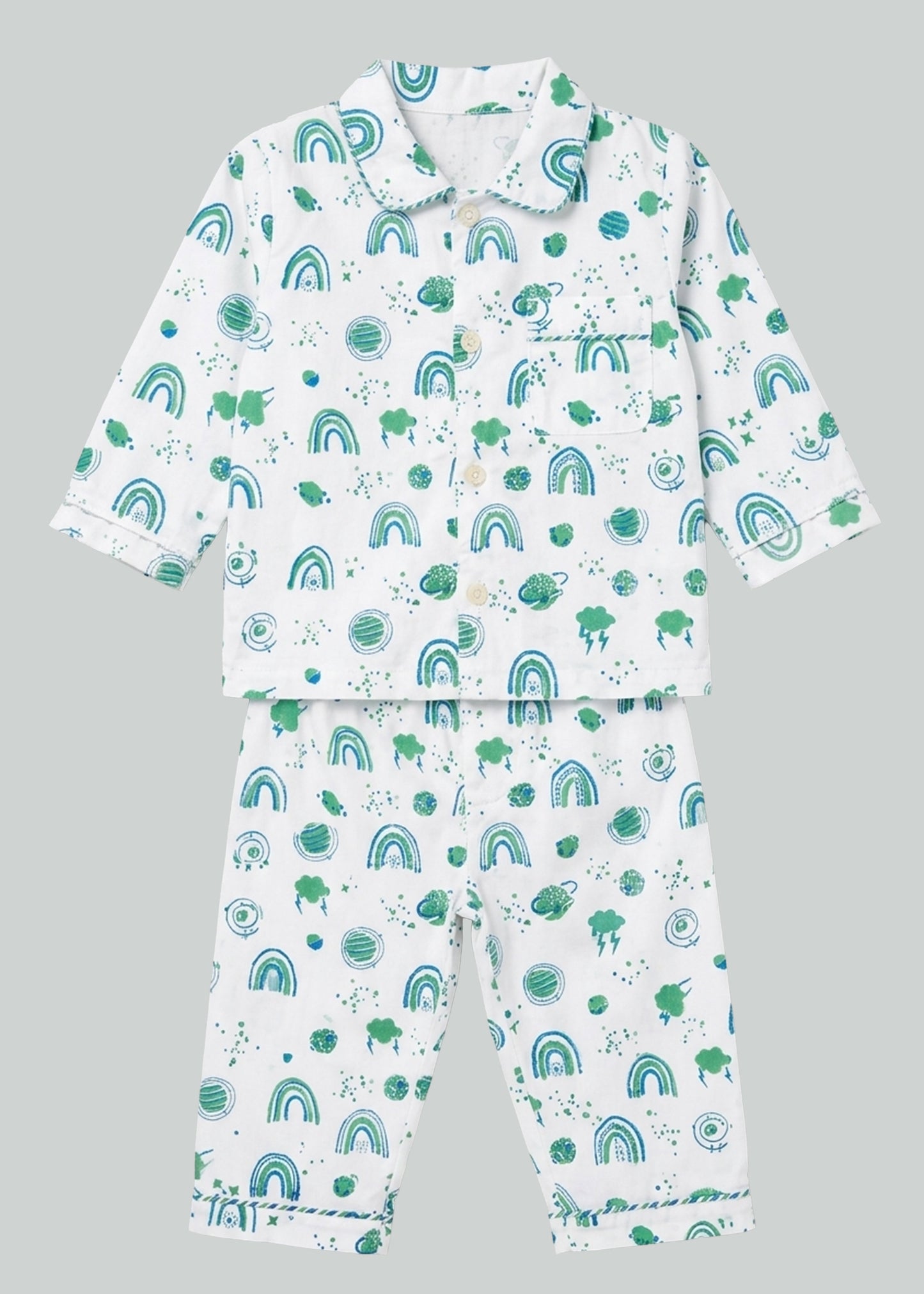 Interstellar Vibes Organic Cotton Baby Pyjama Set