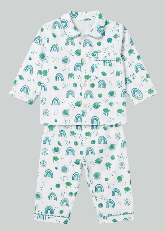 Interstellar Vibes Organic Cotton Baby Pyjama Set