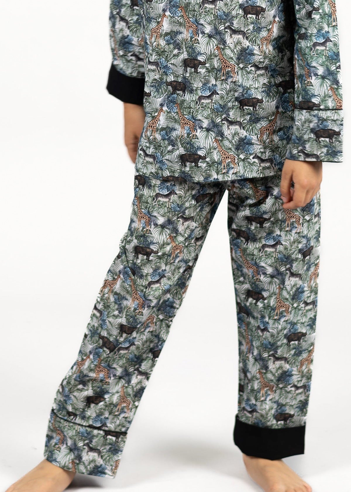 jungle maze - organic cotton kids pyjama set - Kutti Lulu