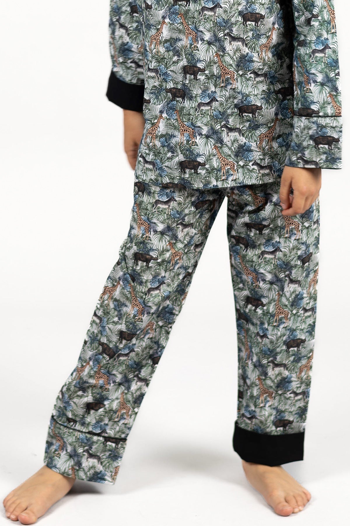 jungle maze - organic cotton kids pyjama set - Kutti Lulu